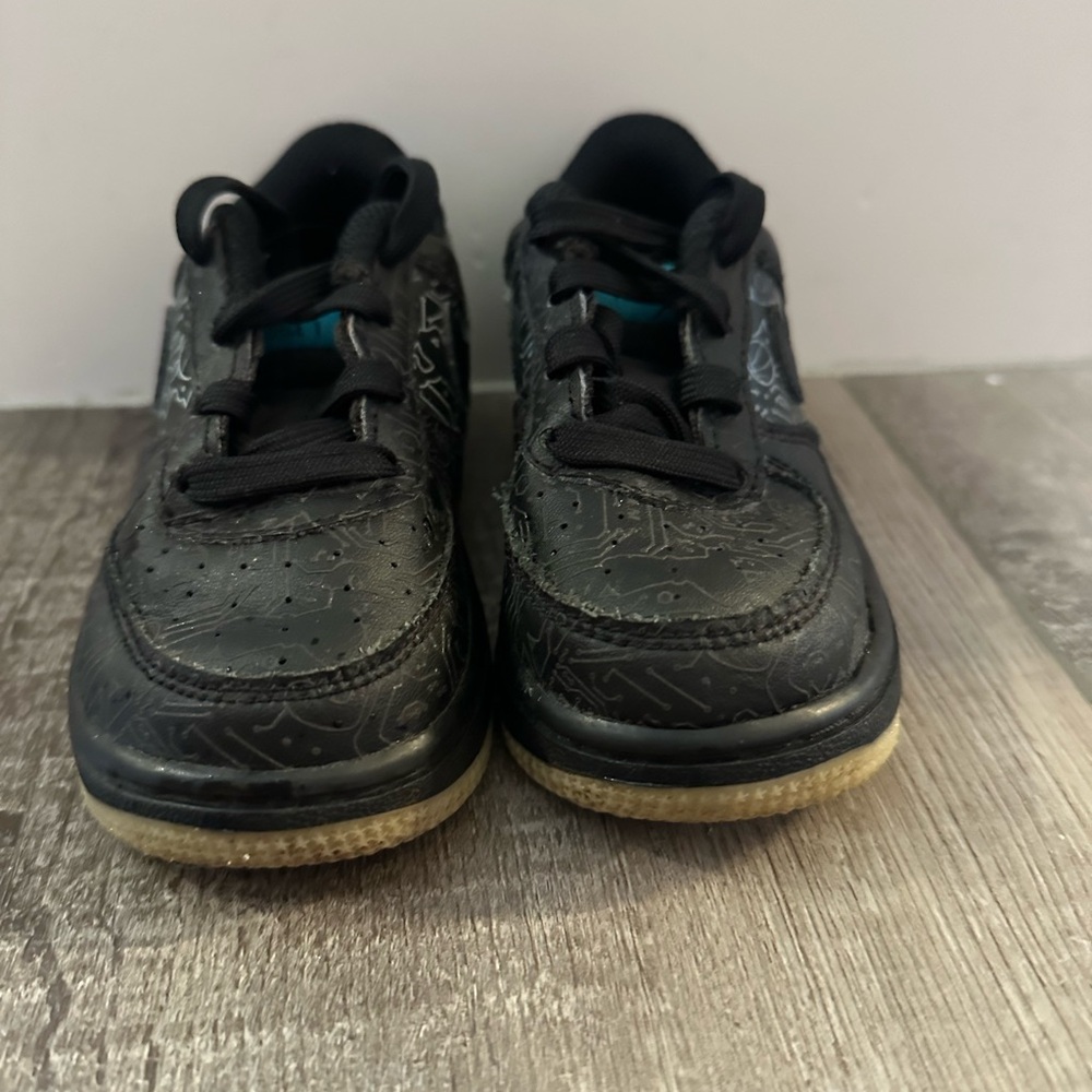 Nike Air Force 1 07 Low Space Jam Computer Chip Size 7C DN1438 Black Toddler - Picture 2 of 5